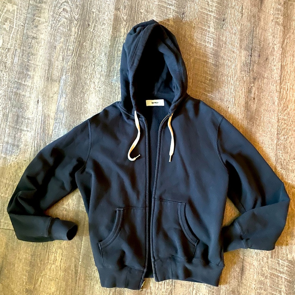 Buck Mason Zip Up hoodie - Navy